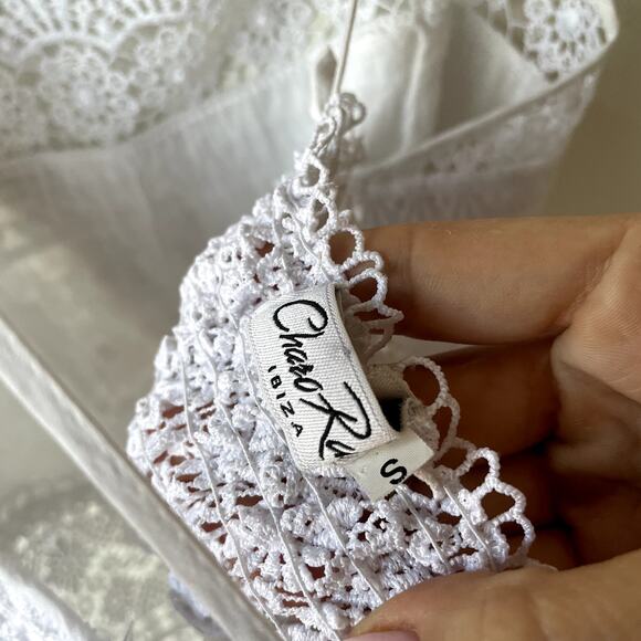Charo Ruiz Joya Lace Mini Dress White - Picture 5 of 7